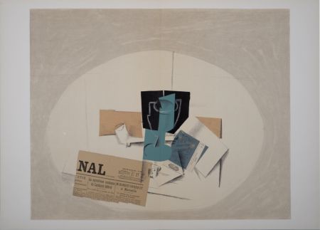 Litografía Braque - Papiers Collés (B), 1963
