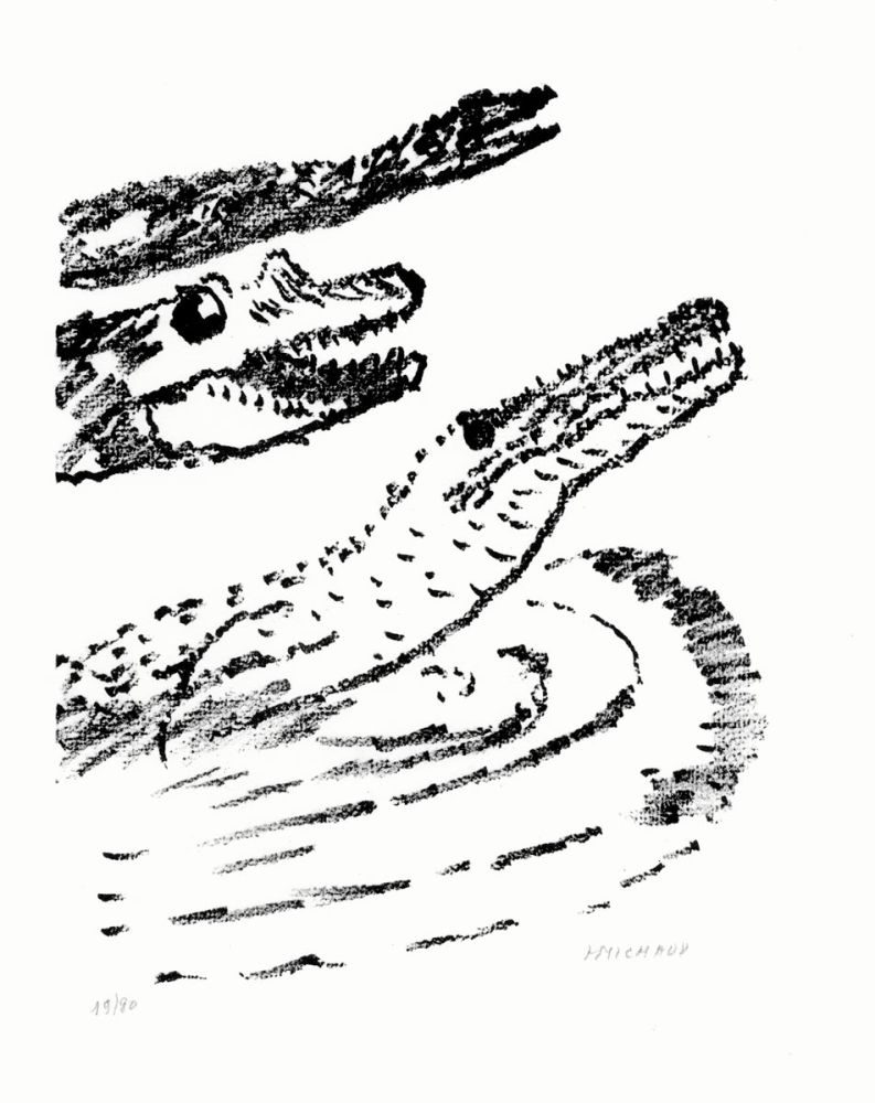 Litografía Michaux - Par la voie des rythmes