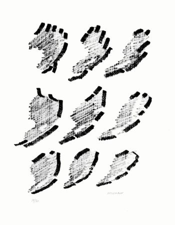 Litografía Michaux - Par la voie des rythmes