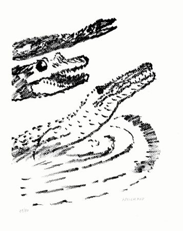 Litografía Michaux - Par la voie des rythmes