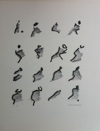 Litografía Michaux - Par la voie des rythmes 159