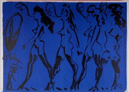 Litografía Oldenburg - Parade of Women, 1964