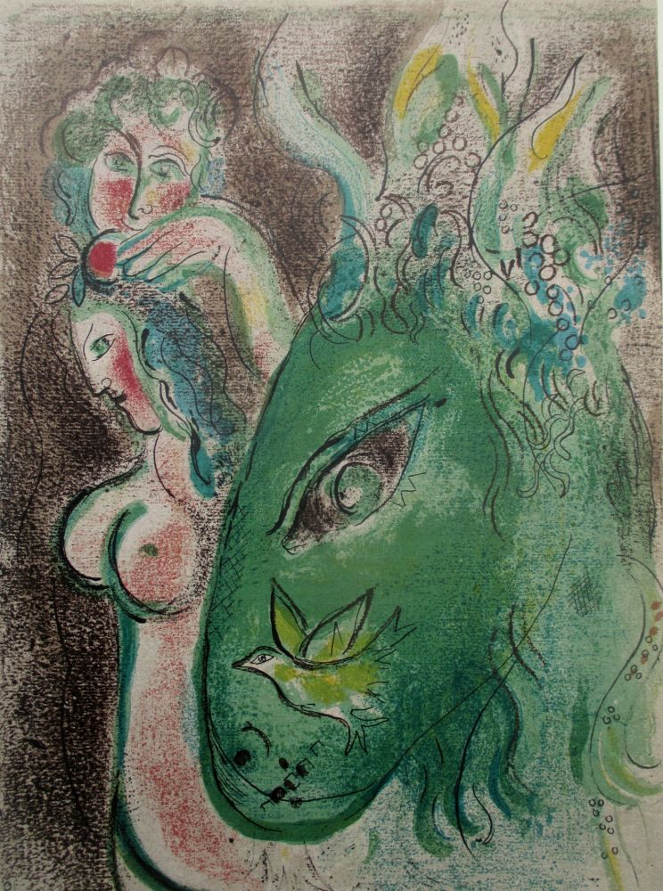 Litografía Chagall - Paradis