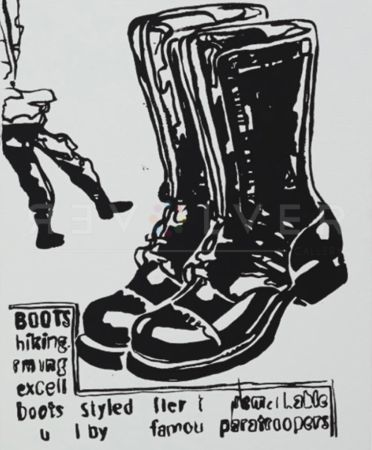 Serigrafía Warhol - Paratrooper Boots Positive