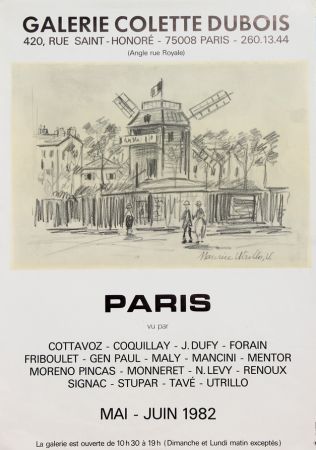 Cartel Utrillo - Paris