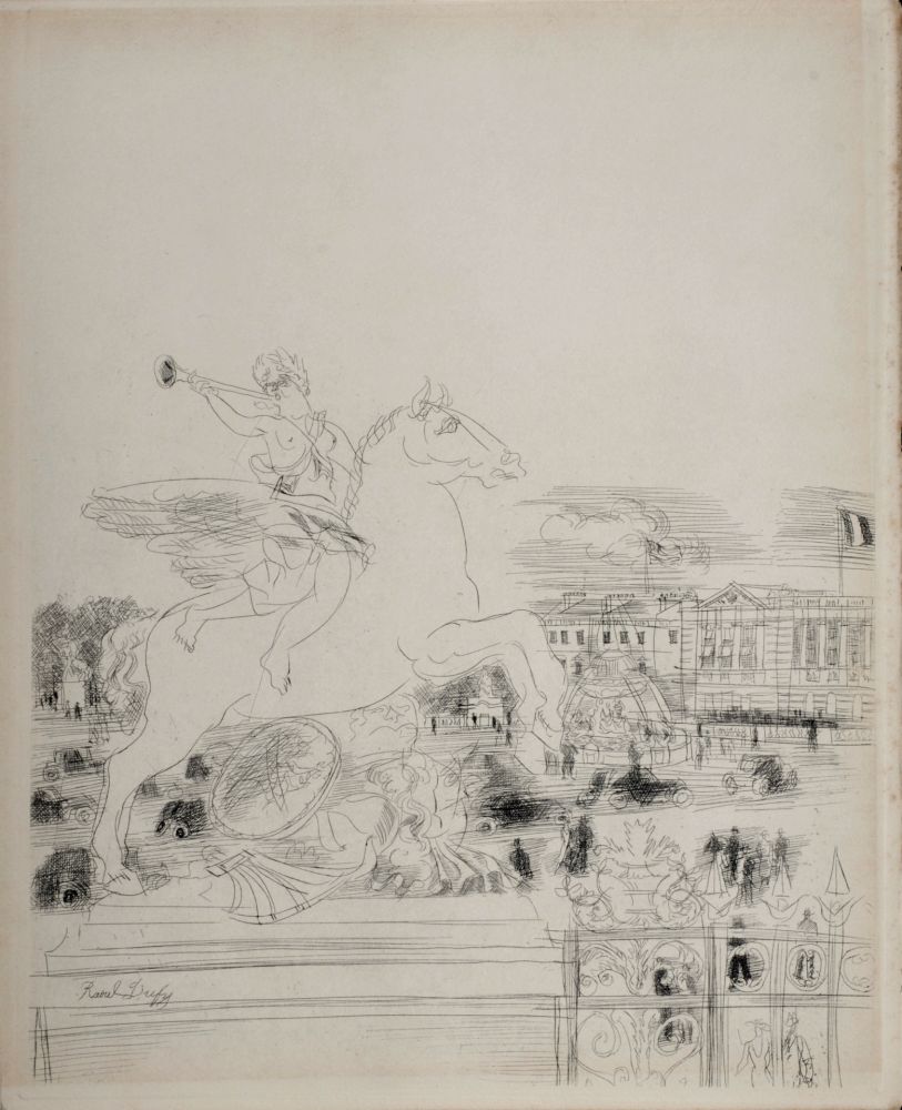 Grabado Dufy - Paris 1937 : Mes Champs-Elysées, 1937