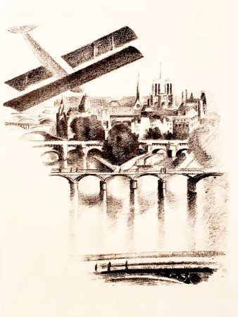 Litografía Delaunay - Paris (Les Ponts et Notre-Dame)