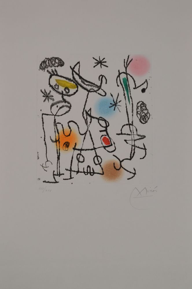 Aguafuerte Y Aguatinta Miró - Paroles Peintres III - D446