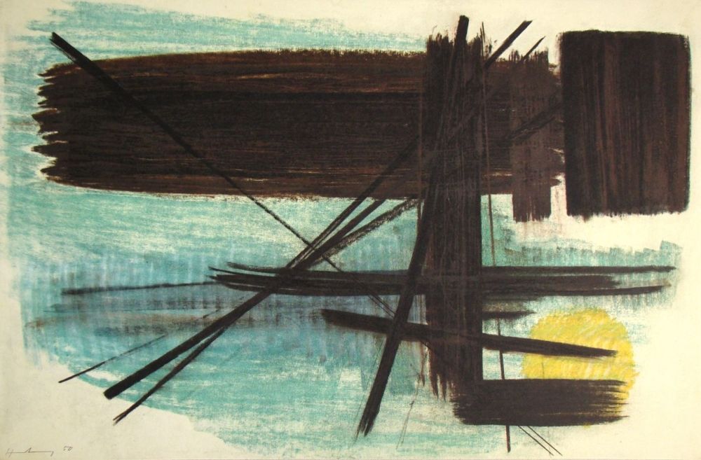 Litografía Hartung - Pastel P. 1950 - 3