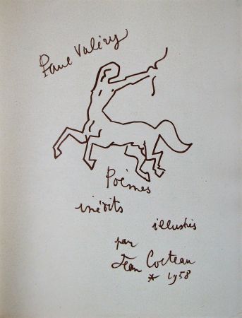 Litografía Cocteau - Paul Valéry - Douze Poèmes