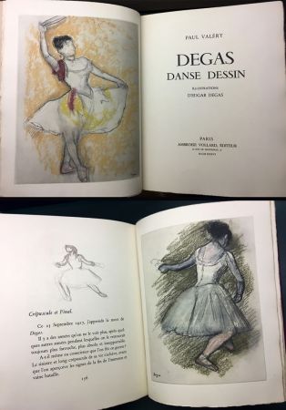 Libro Ilustrado Degas - Paul Valéry : DEGAS DANSE DESSIN. 26 gravures en couleurs (Vollard, Paris 1936).
