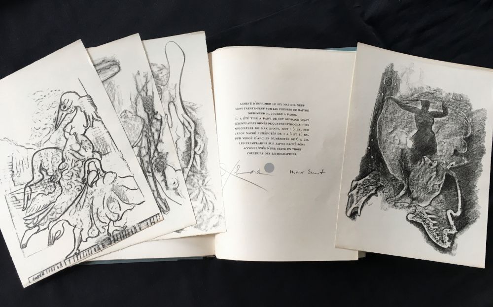 Libro Ilustrado Ernst - Paul Éluard : CHANSON COMPLÈTE. Avec 4 Lithographies de Max Ernst (1939)