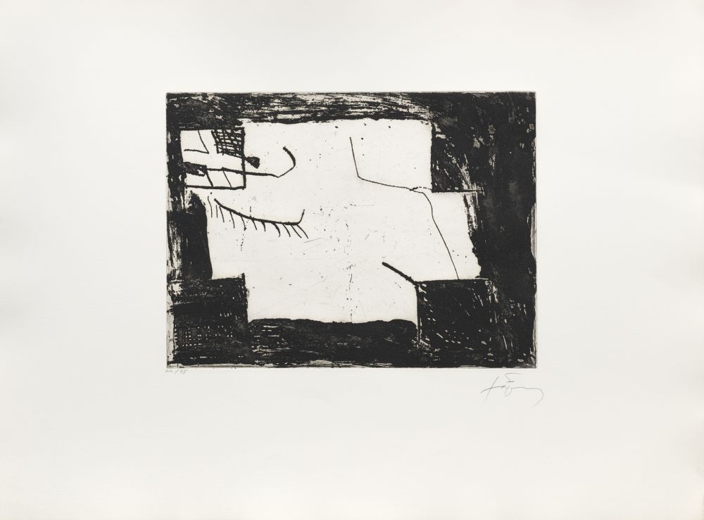Grabado Tàpies - Paupière