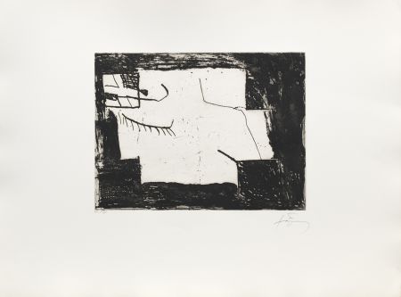 Grabado Tàpies - Paupière