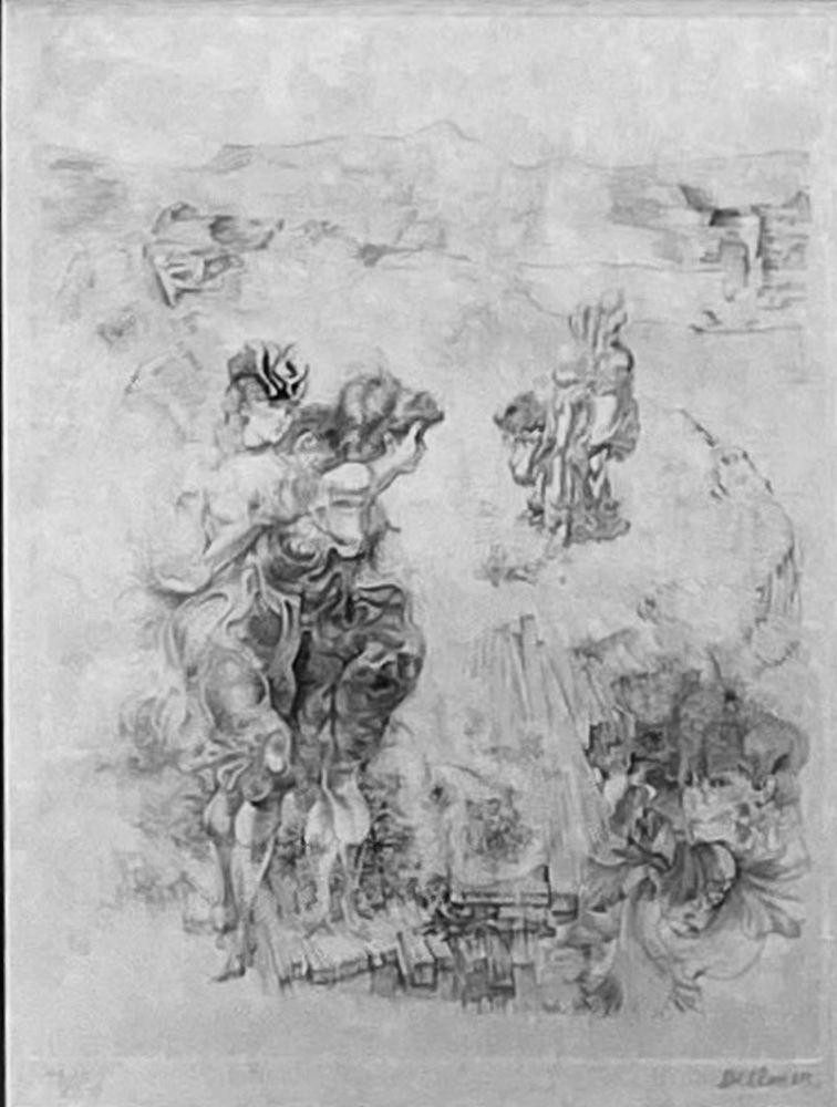 Grabado Bellmer - Paysage