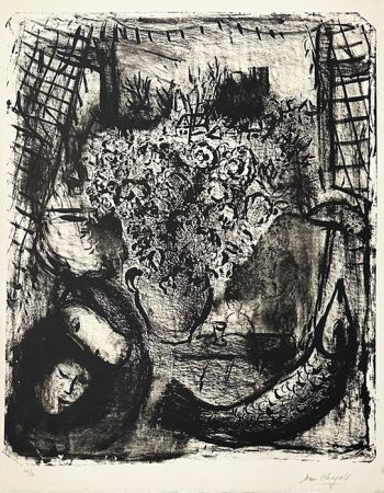 Litografía Chagall - Paysage