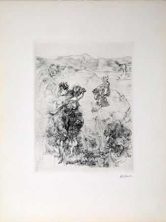 Grabado Bellmer - Paysage 1800