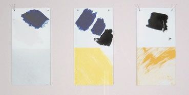 Serigrafía Buraglio - Paysage avec un nuage rouge/Hommage à Mondrian