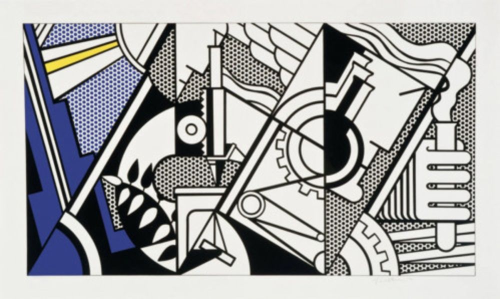 Litografía Lichtenstein - Peace Through Chemistry IV