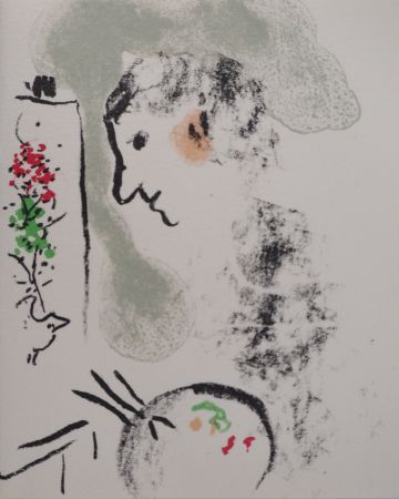 Litografía Chagall - Peintre à la palette