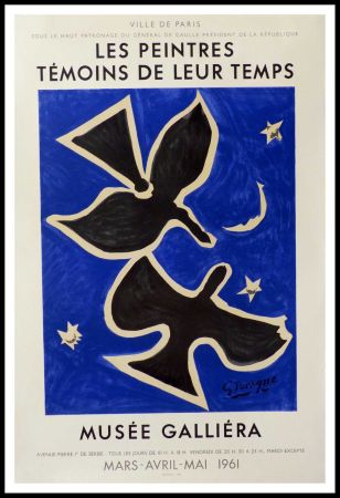 Litografía Braque - Peintres témoins de leur temps - Musée GALLIERA