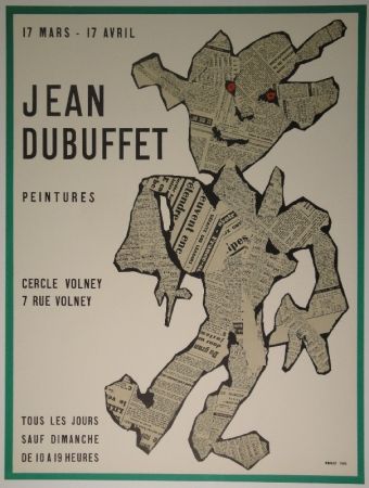 Litografía Dubuffet - Peintures
