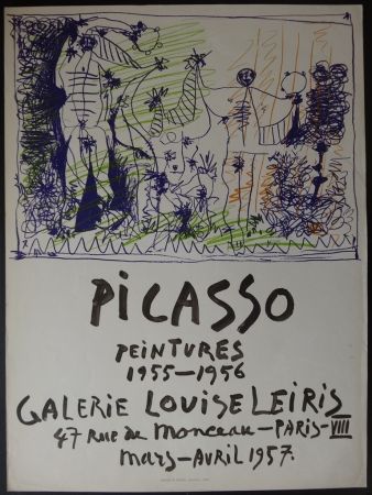Litografía Picasso - Peintures - Galerie Leiris 1957