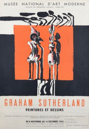 Litografía Sutherland - Peintures et dessins, Musée National d'Art Moderne, 1952