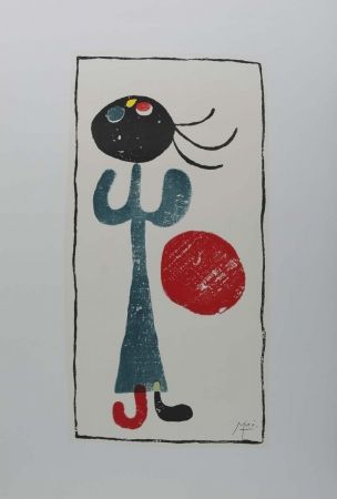 Litografía Miró (After) - Personaje