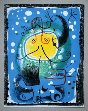 Litografía Miró - Personnage