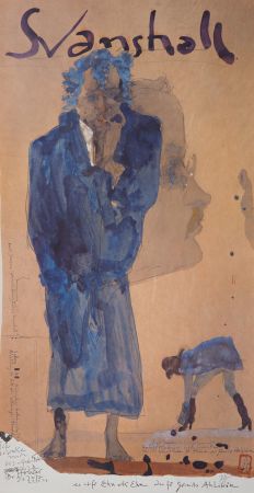 Libro Ilustrado Janssen - Personnages expressionnistes en bleu