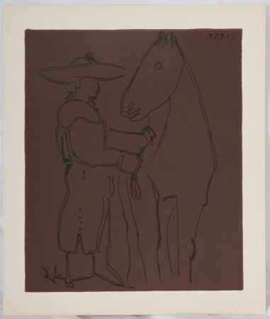Linograbado Picasso - Picador et cheval