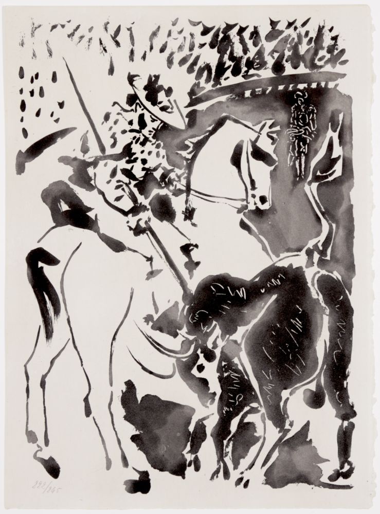 Aguatinta Picasso - Picador et Taureau