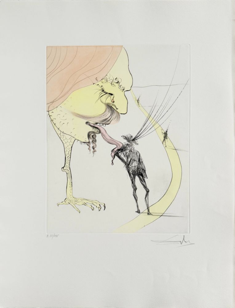 Aguafuerte Dali - Picasso: A Ticket for Glory