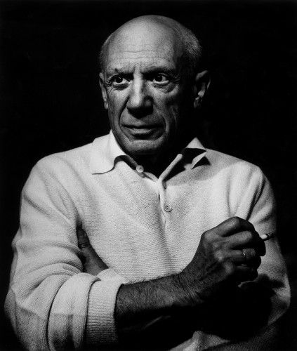 Fotografía Clergue - Picasso con un cigarro