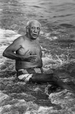 Fotografía Clergue - Picasso en la playa I