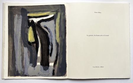 Libro Ilustrado Van Velde - Pierre Hébey : Le pierrot, les beaux-arts et la mort. Quatre lithographies de Bram van Velde (1981)