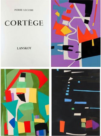 Libro Ilustrado Lanskoy - Pierre Lecuire : CORTÈGE. 24 pochoirs (ex. de tête avec suite complète) 1959.