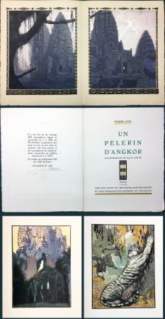 Libro Ilustrado Jouve - Pierre Loti: UN PÉLERIN D'ANGKOR. Illustration de Paul Jouve gravées par F.-L. Schmied (1930)..‎ 