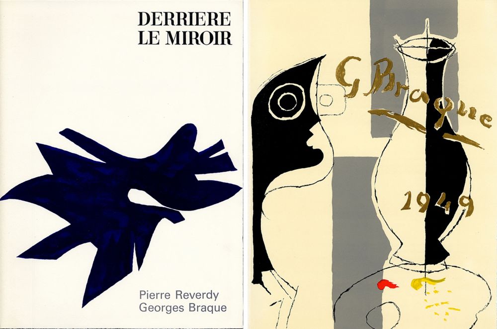 Libro Ilustrado Braque - PIERRE REVERDY, GEORGES BRAQUE. DERRIÈRE LE MIROIR n° 135-136. Déc.1962-Janv.1963.