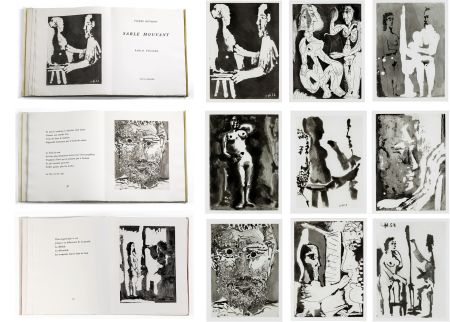 Libro Ilustrado Picasso - Pierre Reverdy : SABLE MOUVANT. 10 aquatintes originales (1966).