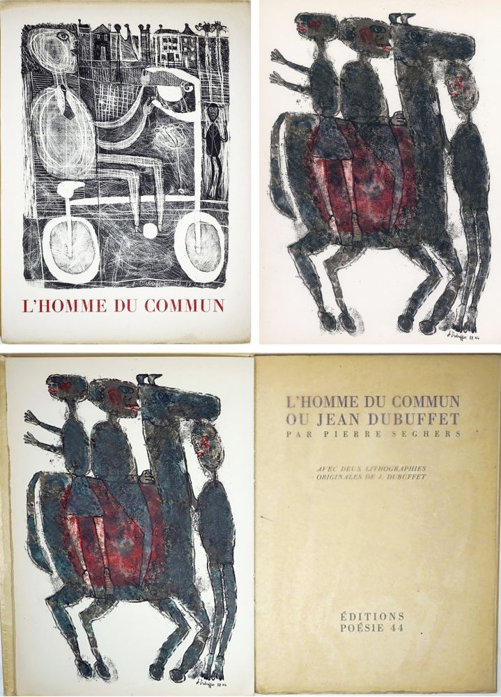 Libro Ilustrado Dubuffet - Pierre Seghers : L'HOMME DU COMMUN ou Jean Dubuffet (1944).