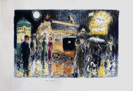 Litografía Van Dongen - Pigalle, La nuit, c. 1950