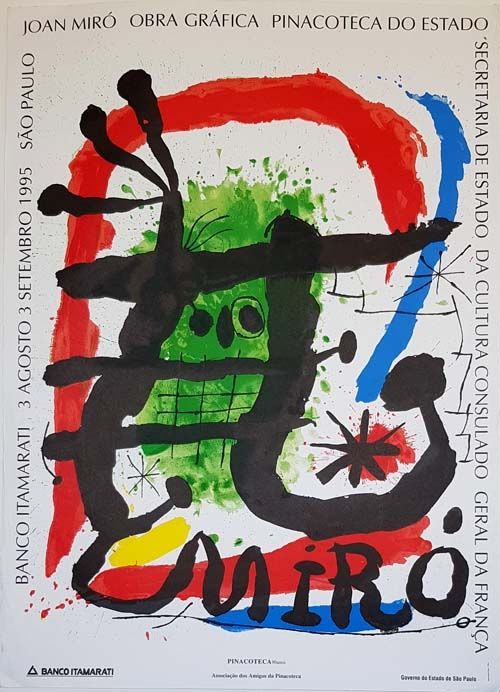 Litografía Miró - Pinacoteca De Estado  Sao Paulo