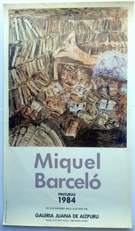 Cartel Barcelo - Pinturas 1984