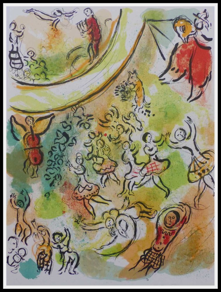 Litografía Chagall - PLAFOND DE L'OPERA GARNIER