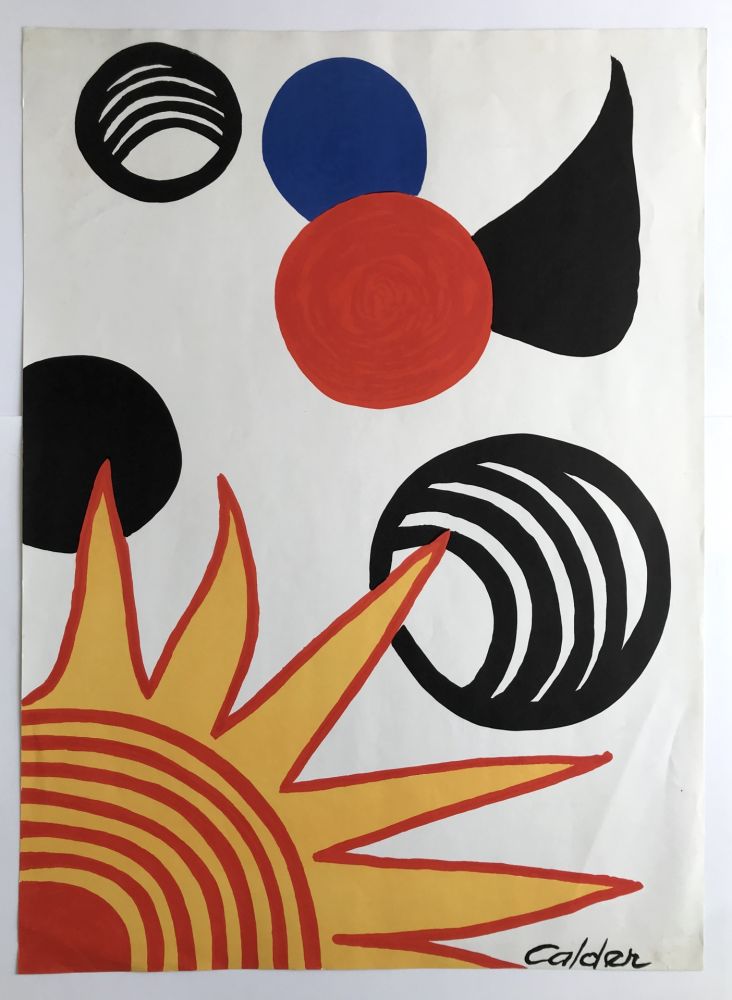 Litografía Calder - Plaisirs du néophyte (La Mémoire élémentaire)