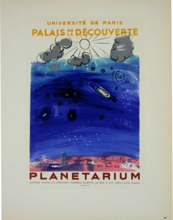 Litografía Dufy - Planétarium  1956