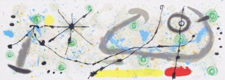 Litografía Miró - Plate 8, from Lézard aux plumes d'or