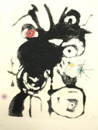 Grabado Miró - Plate IV from Espriu